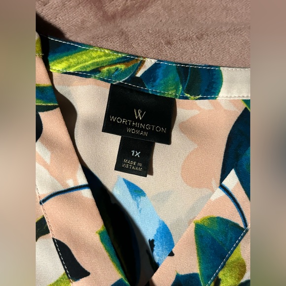 Worthington Chiffon 3/4 Sleeve Tunic - Picture 6 of 6